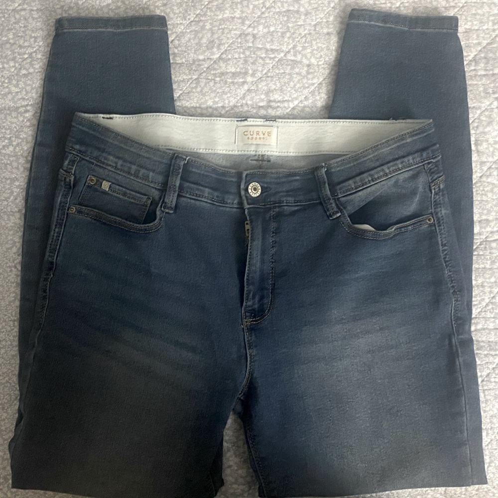 Curve Appeal High Waist w/ Elastic Waist Skinny Jeans